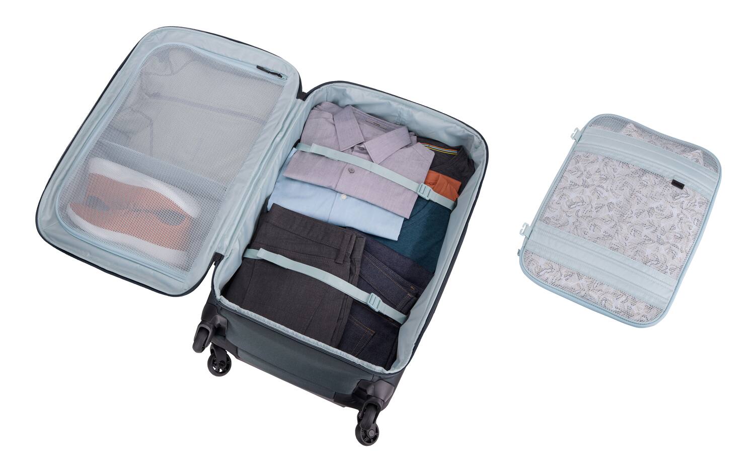 Back. Thule - Subterra 2 Checked Spinner - Dark Slate.