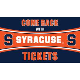 Evergreen Enterprises - Syracuse Orange 28" x 16" Come Back With Tickets Door Mat - Multicolor