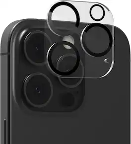 ZAGG - Glass Elite Anti-Reflective Lens Protector for Apple iPhone 16 Pro Max/Pro - Clear