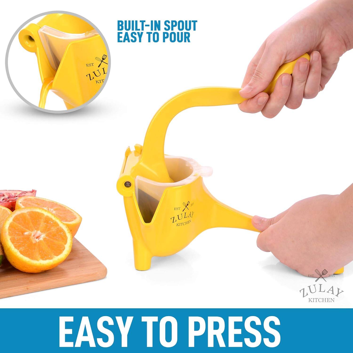 BUILT-IN SPOUT EASY TO POUR

EASY TO PRESS

ZULAY KITCHEN