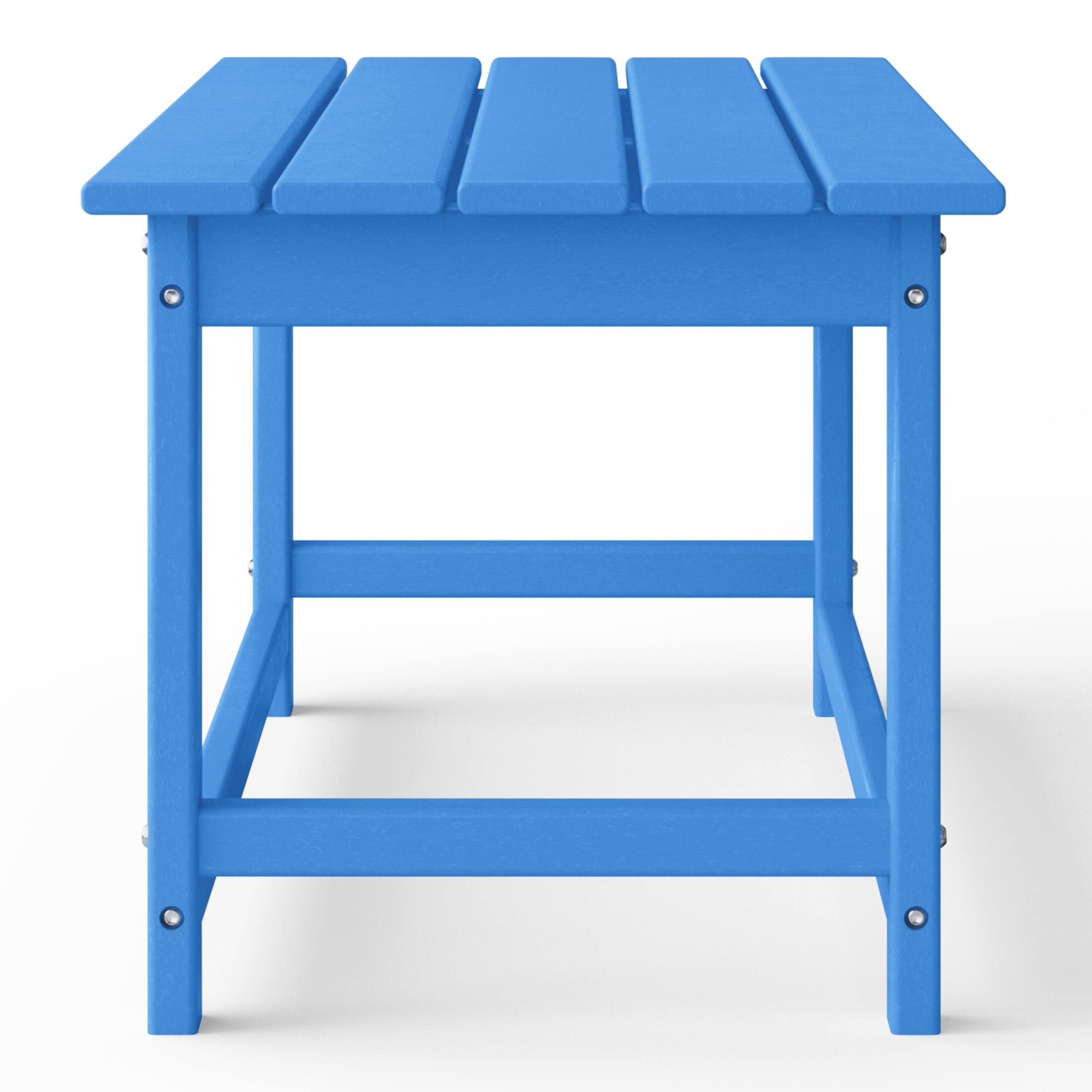 Alt View 1. WestinTrends - WestinTrends Malibu 35" length outdoor Coffee table for Adirondack chair - Pacific Blue.