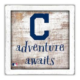 Fan Creations - Cleveland Indians 14'' x 13'' Adventure Awaits Money Box - Multicolor