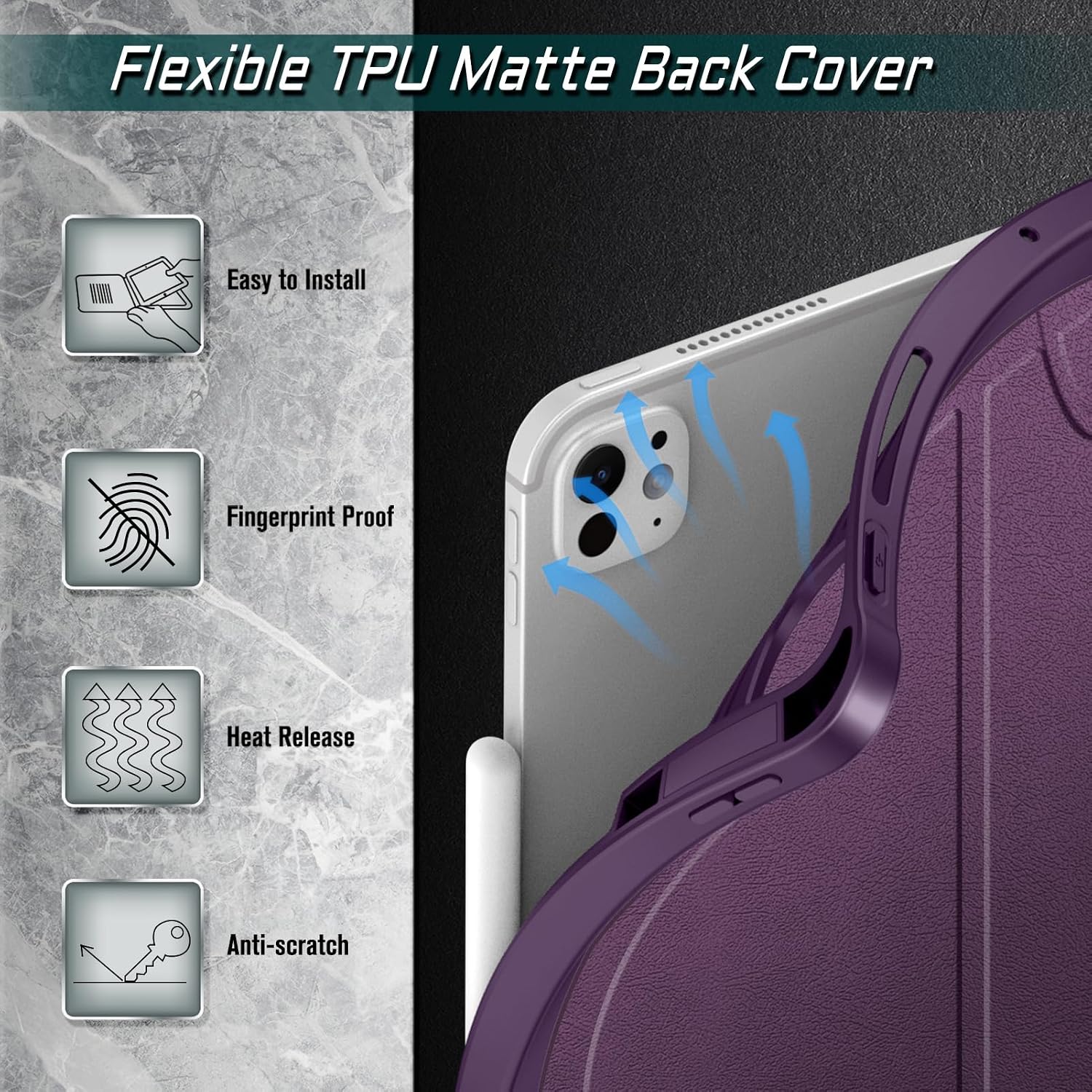 Flexible TPU Matte Back Cover

- Easy to Install
- Fingerprint Proof
- Heat Release
- Anti-scratch
