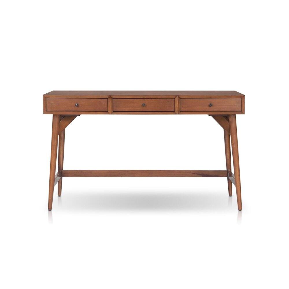 Alt View 1. Alpine Furniture - Flynn Large Desk - Chestnut.