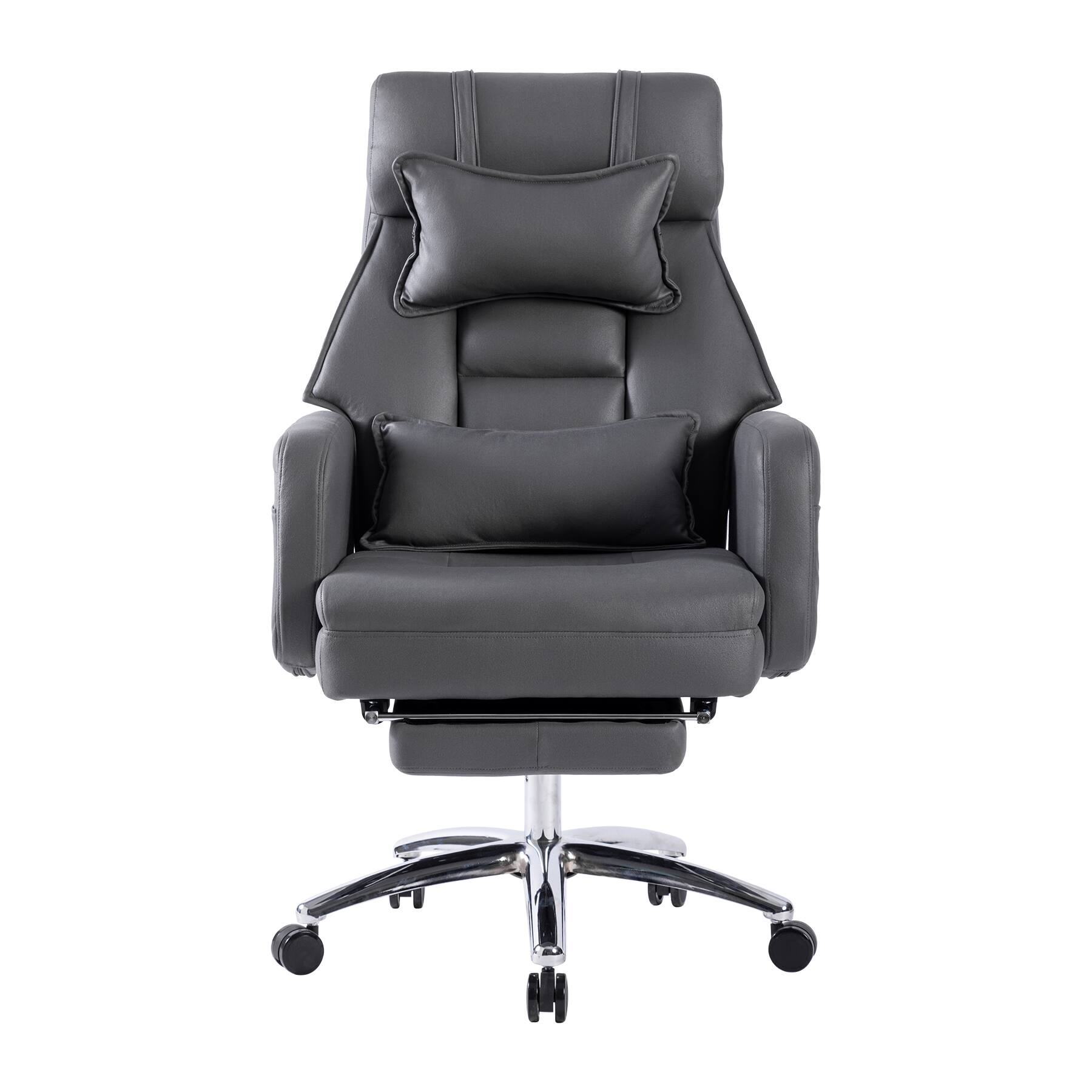 Left. GOODSILO - Swivel Ergonomic Office Chair High Back with Lumbar Support & Headrest, Reclining Computer Chair - Dark Grey.