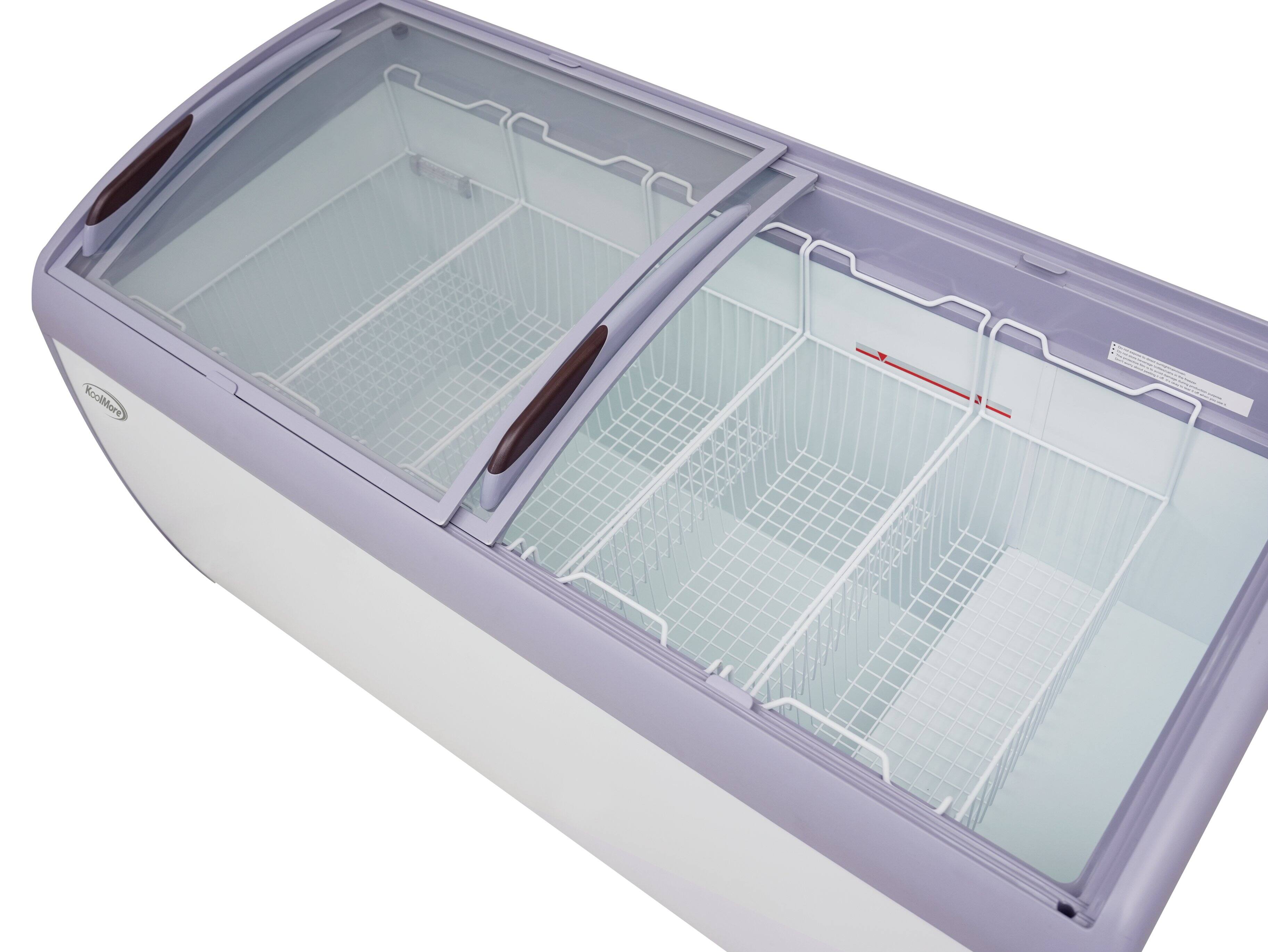 Alt View 9. Koolmore - 60 in. Display Ice Cream Freezer - 16 cu ft. MCF-16C - White.