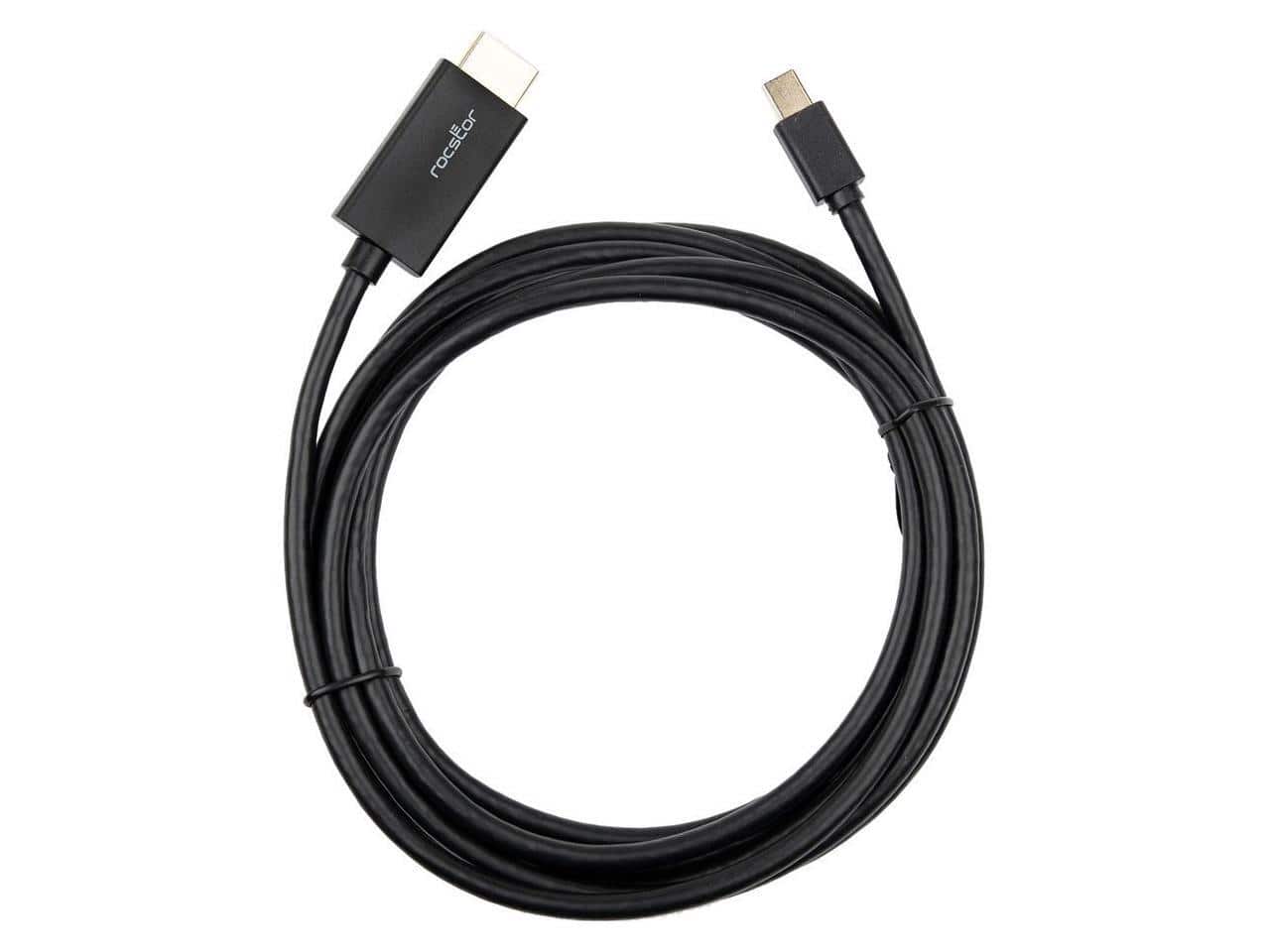 Rocstor - Y10C197-B1 10Ft Mini Displayport To Hdmi M/M 4Kx2K 30Hz Cable Black