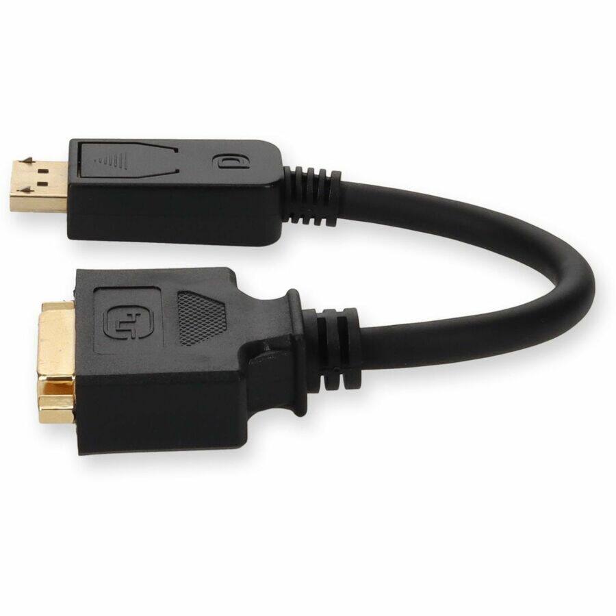 Alt View 4. AddOn - AddOn DisplayPort 1.2 Male to DVI-I (29 pin) Female Black Active Adapter For Resolution Up to 1920x1200 (WUXGA) - Black.