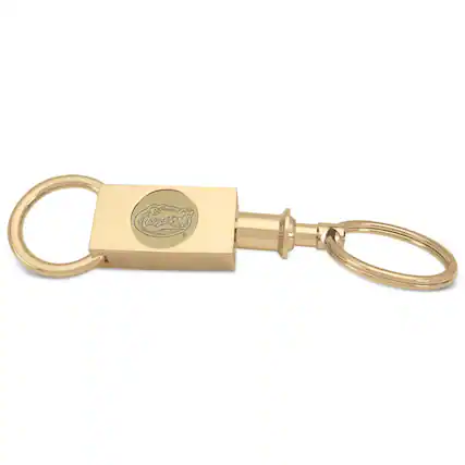 Front. Jardine - Gold Florida Gators Two-Section Logo Key Ring - Gold.
