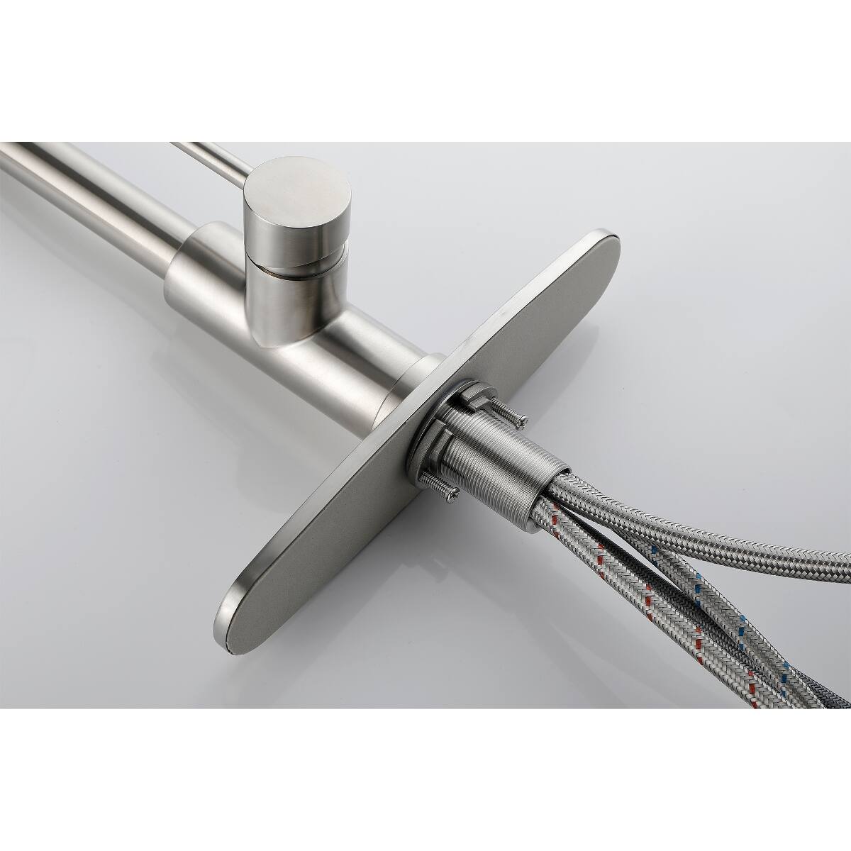 Alt View 3. Ropilly - Ropilly Single Handle Kitchen Sink Faucet with Pull Out Sprayer, Brushed Nickel Stainless Steel - Brushed Nickel.