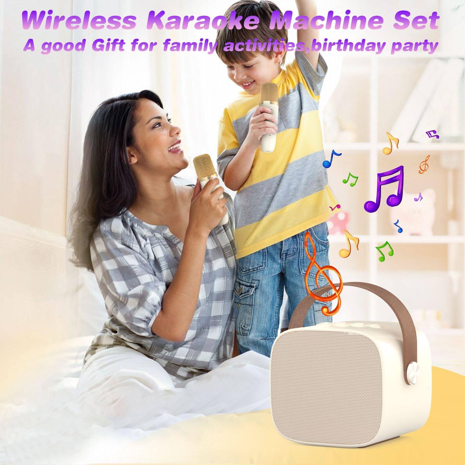 Wireless Karaoke Machine Set  
A good Gift for family activities, birthday party