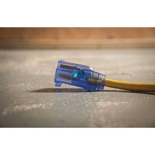 Alt View 4. Dewalt - Dewalt 25ft 12/3 Lighted extension Cord - Yellow.