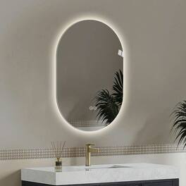Kadyn - 28"x60" LED Bathroom Vanity Mirror, Shatter-Proof Tempered Glass & Anti-Fog Dimmable Mirror for Makeup/Wall Decor