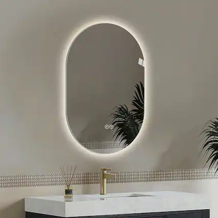 Front. Kadyn - 28"x60" LED Bathroom Vanity Mirror, Shatter-Proof Tempered Glass & Anti-Fog Dimmable Mirror for Makeup/Wall Decor.