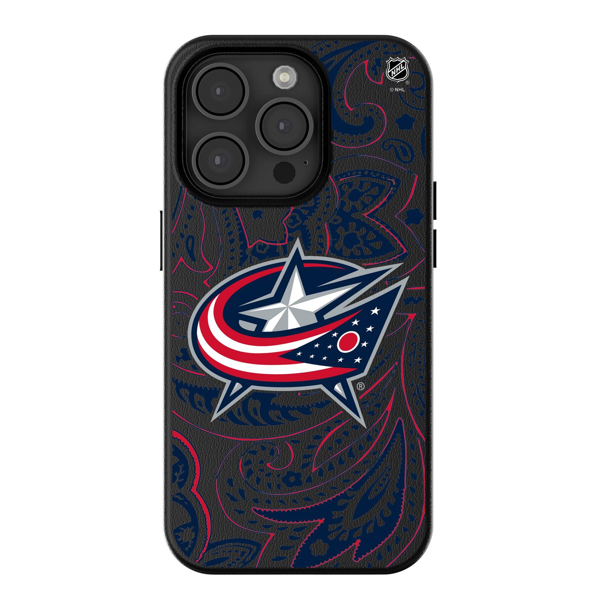 Keyscaper - NHL - Columbus Blue Jackets Paisley iPhone Magnetic Bump Case - 16 Pro Max - Black price history on PriceWatchPro