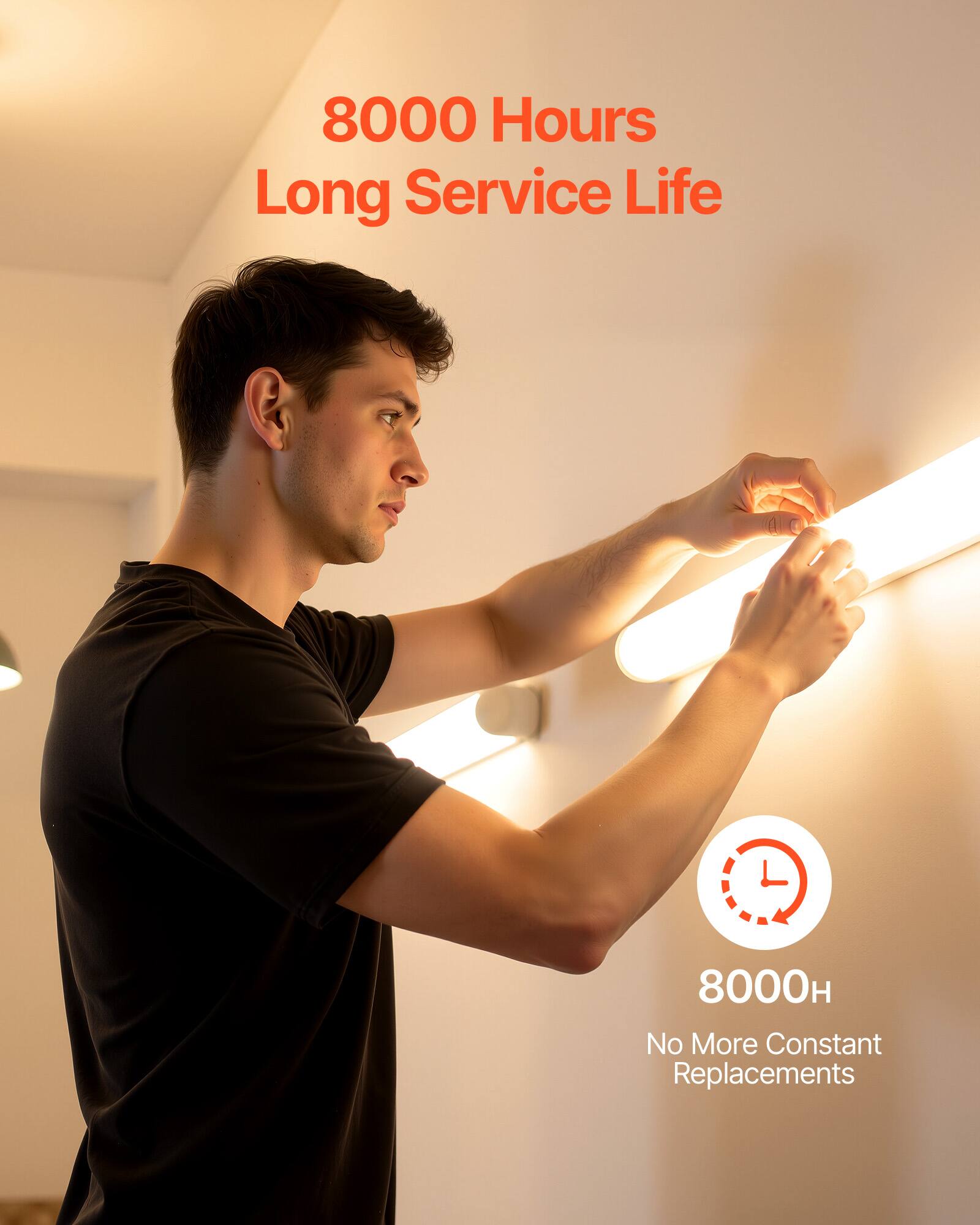 8000 Hours Long Service Life

8000H

No More Constant Replacements