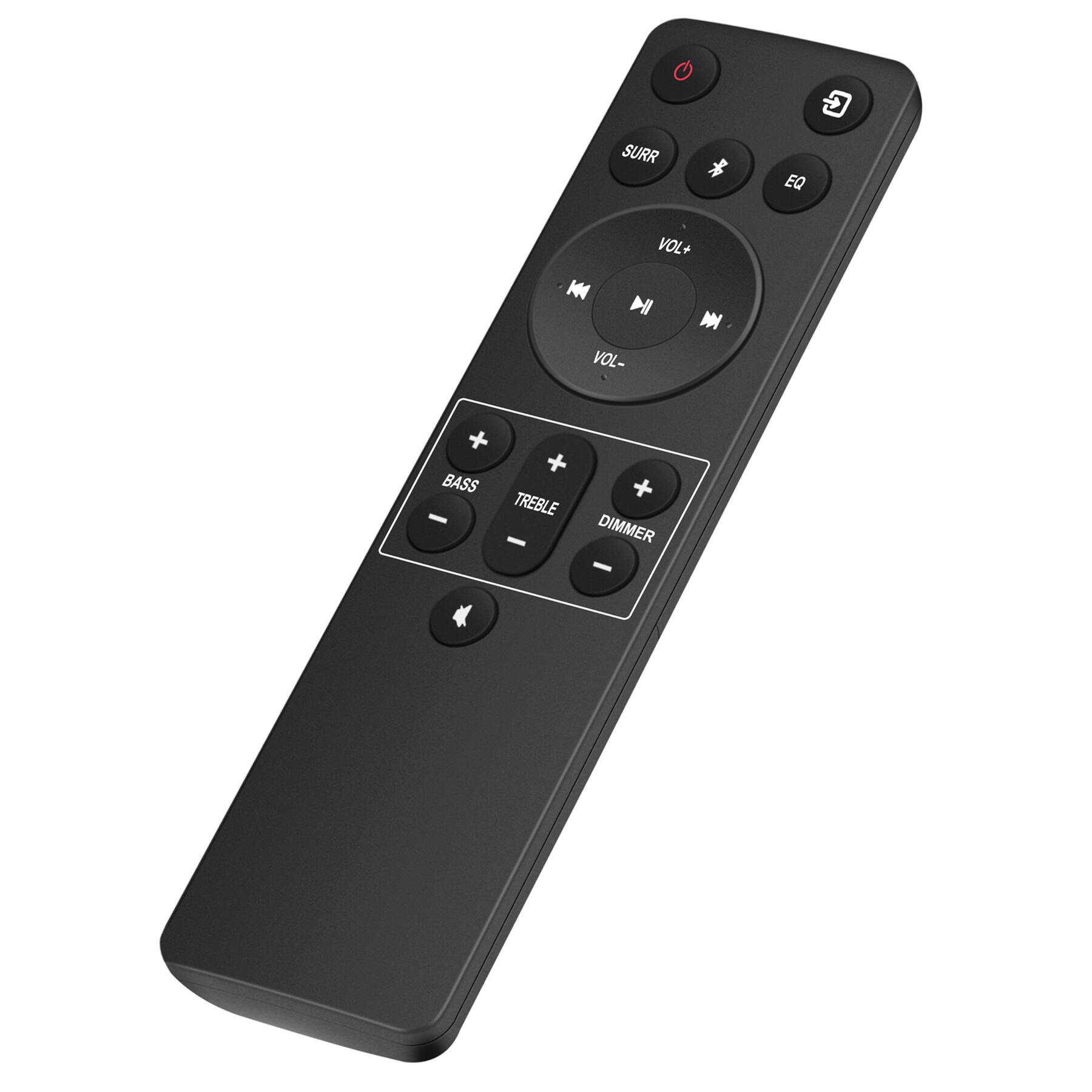 Surr EQ Vol+ Vol- Bass+ Treble+ Dimmer-