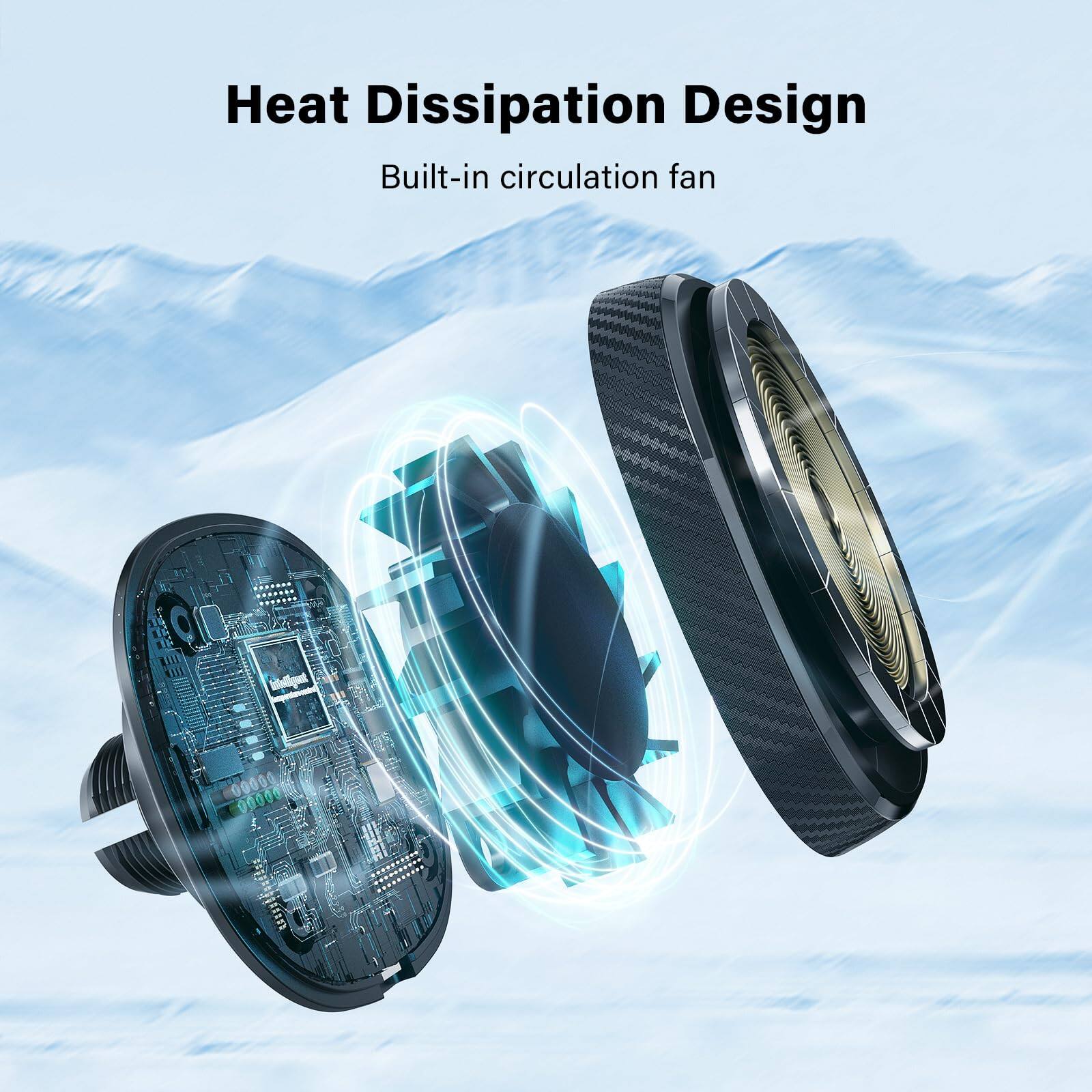 Heat Dissipation Design  
Built-in circulation fan