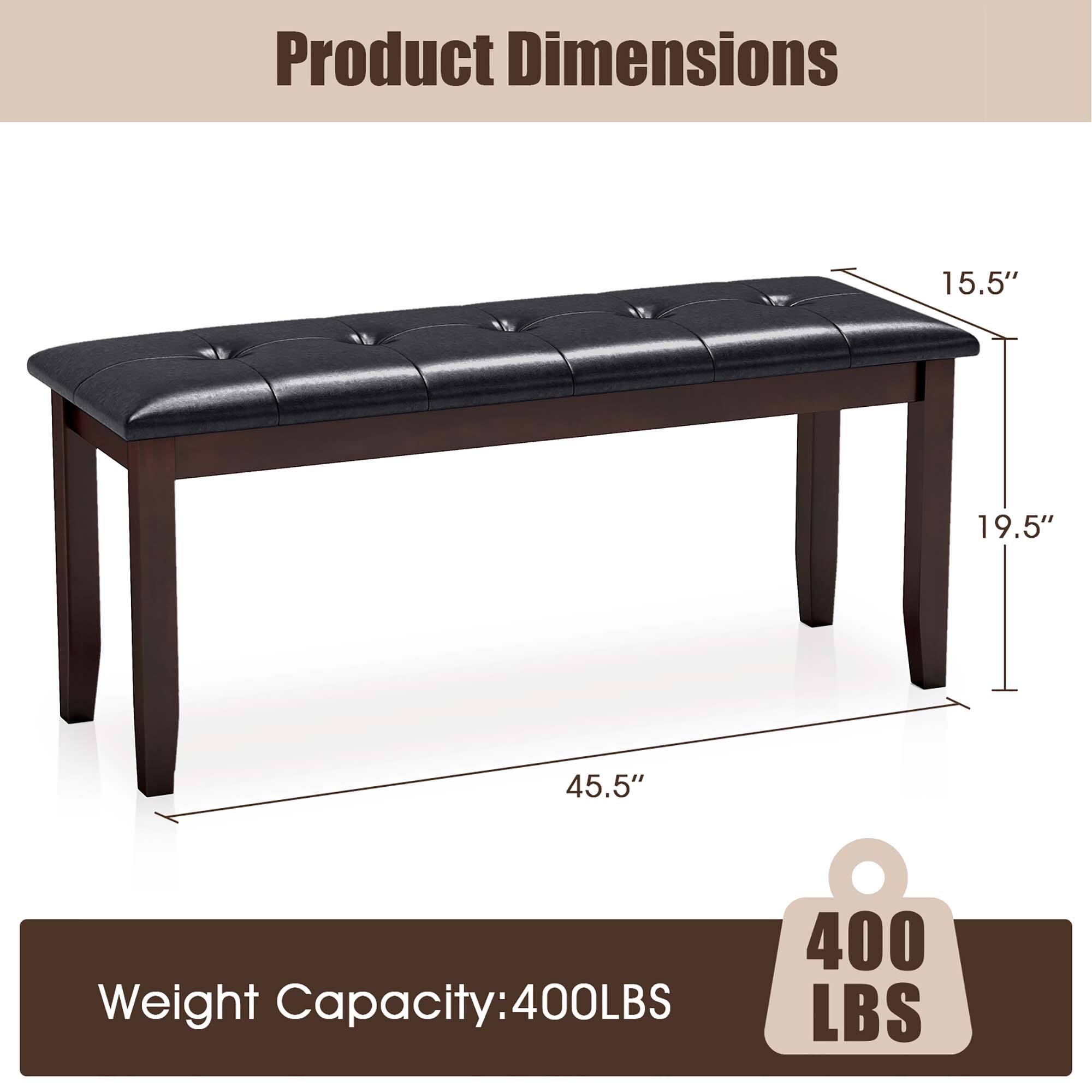 Product Dimensions:  
15.5" x 19.5" x 45.5"  

Weight Capacity: 400LBS