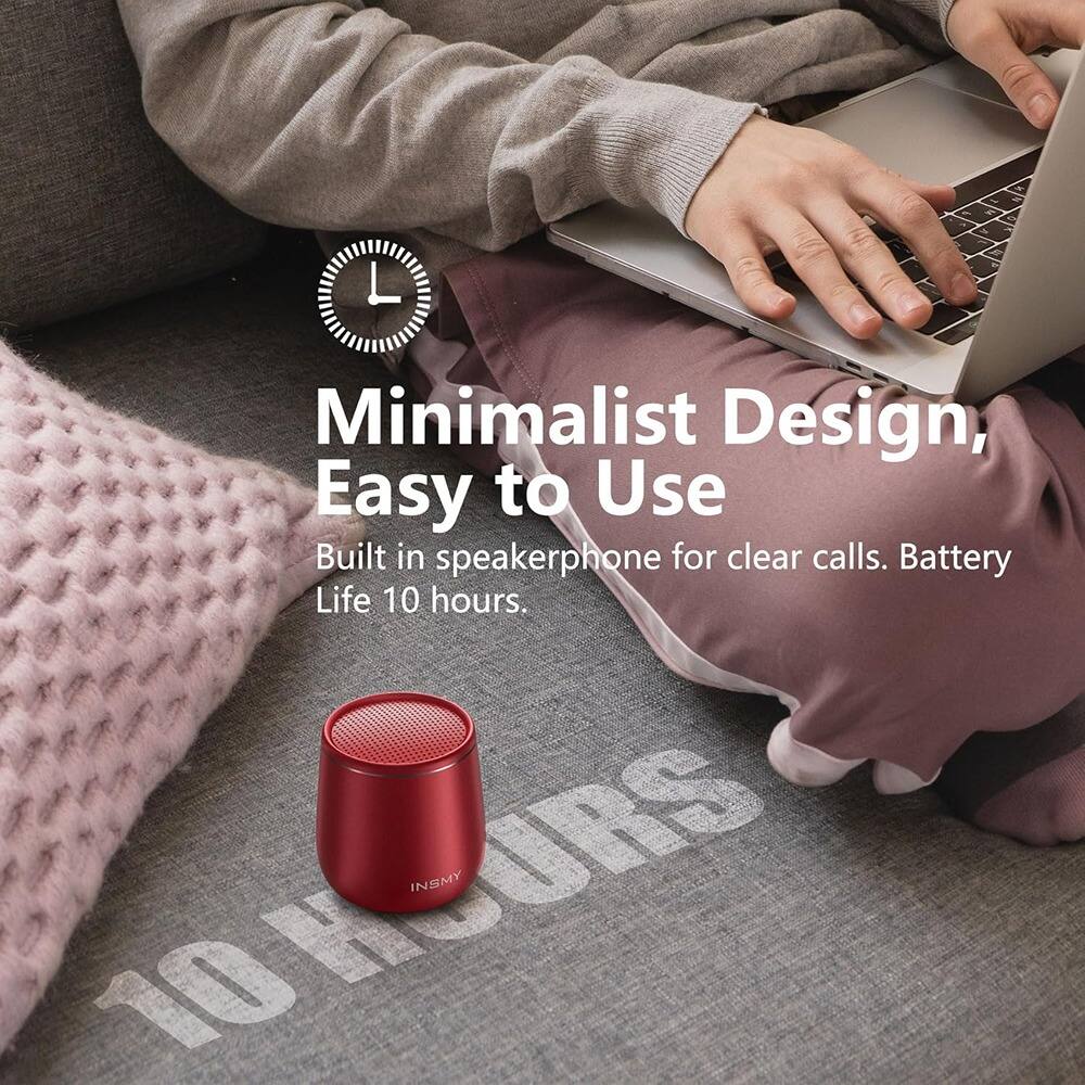 Minimalist Design, Easy to Use  
Built in speakerphone for clear calls. Battery Life 10 hours.