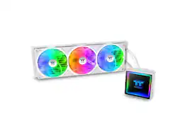 Thermaltake - TH360 V3 ARGB CPU Cooler, 360mm Radiator, ARGB Fan, Rotatable Pump, CL-W468-PL12SW-A - Snow
