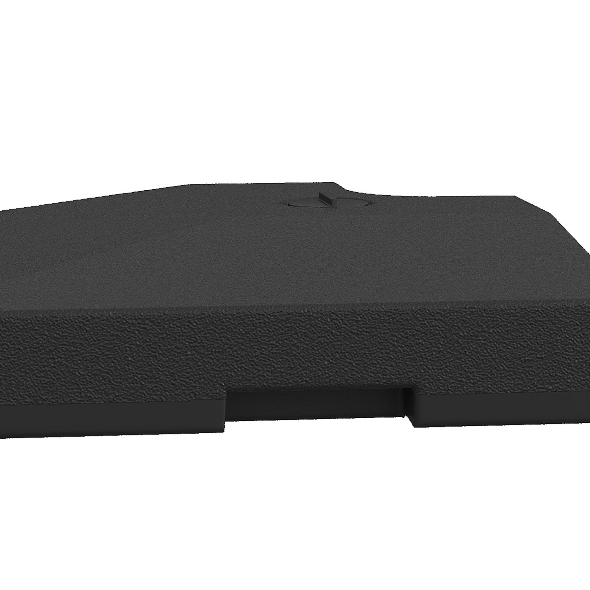 Alt View 8. Outsunny - 4 Pieces Cantilever Patio Umbrella Base, Outdoor Offset Umbrella Weights - Black.