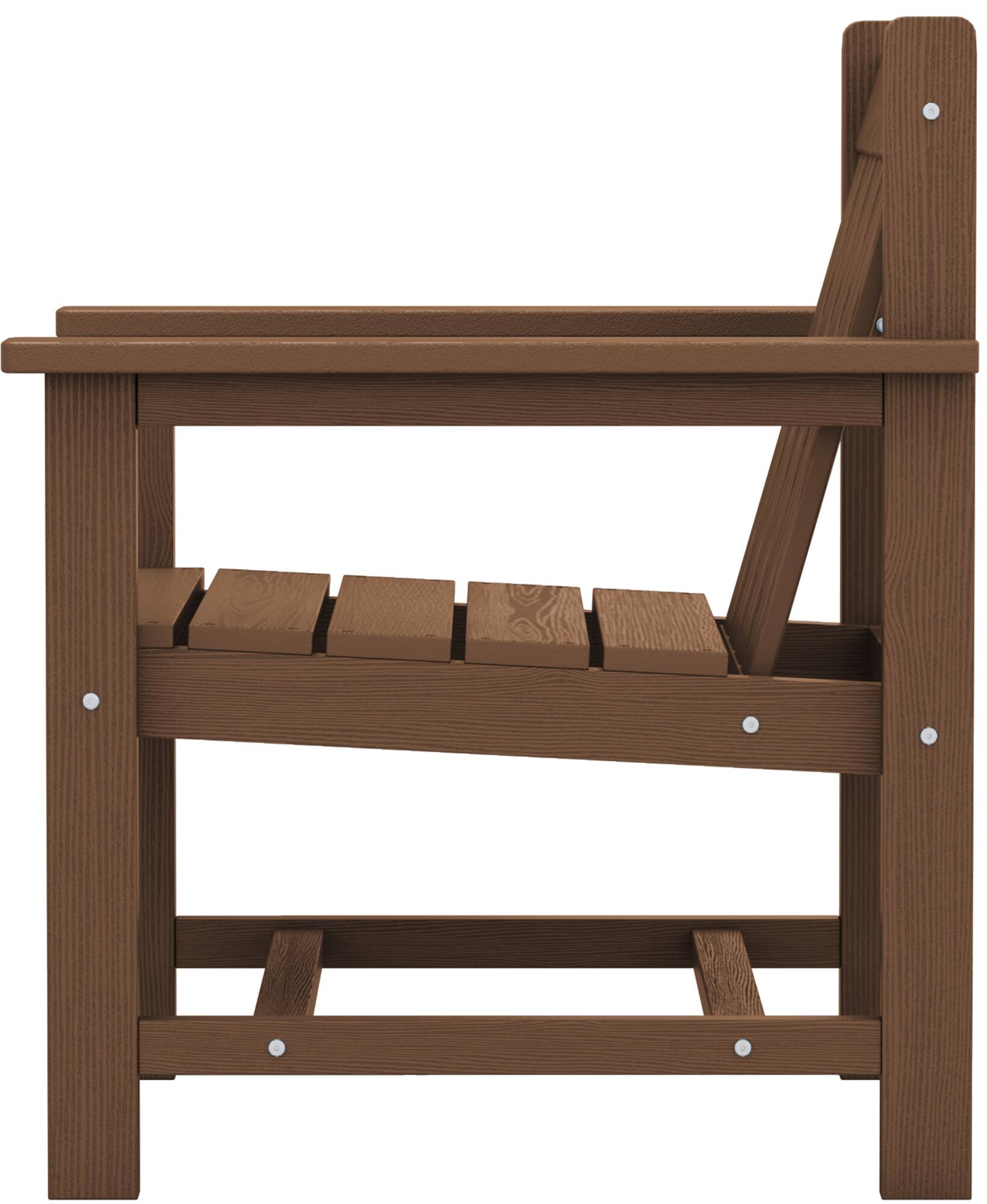 Alt View 6. SERWALL - SERWALL 3 Pieces Patio Bistro Set-Outdoor Chairs and Side Table with Umbrelle Hole,Brown - brown.