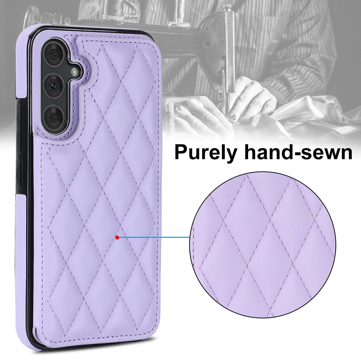 Purely hand-sewn
