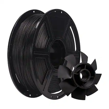 Front. Flashforge - Carbon Fiber PETG 3D Printer Filament-1.75mm-1kg (2.2 lbs) Spool - Black.