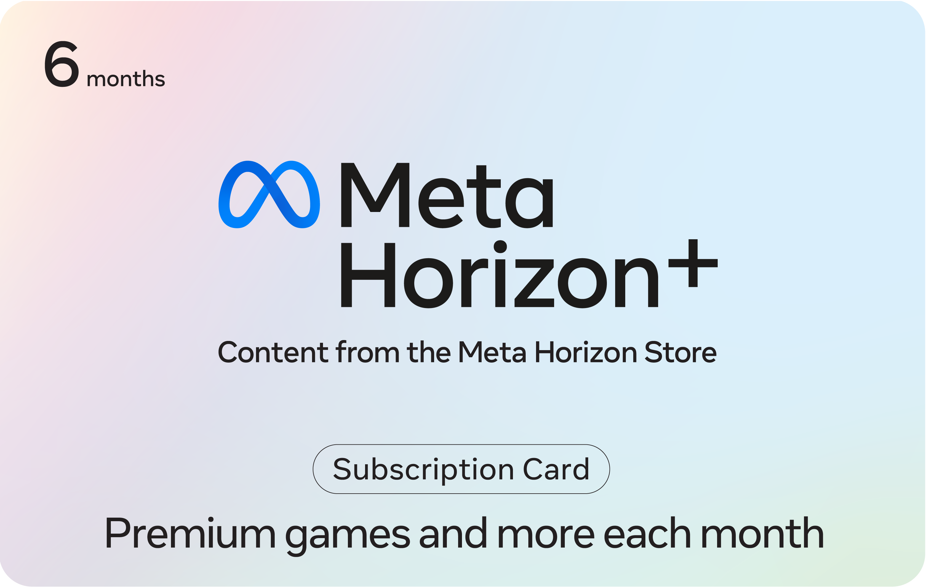 Meta - Horizon+ 6 Month Subscription [Digital]
