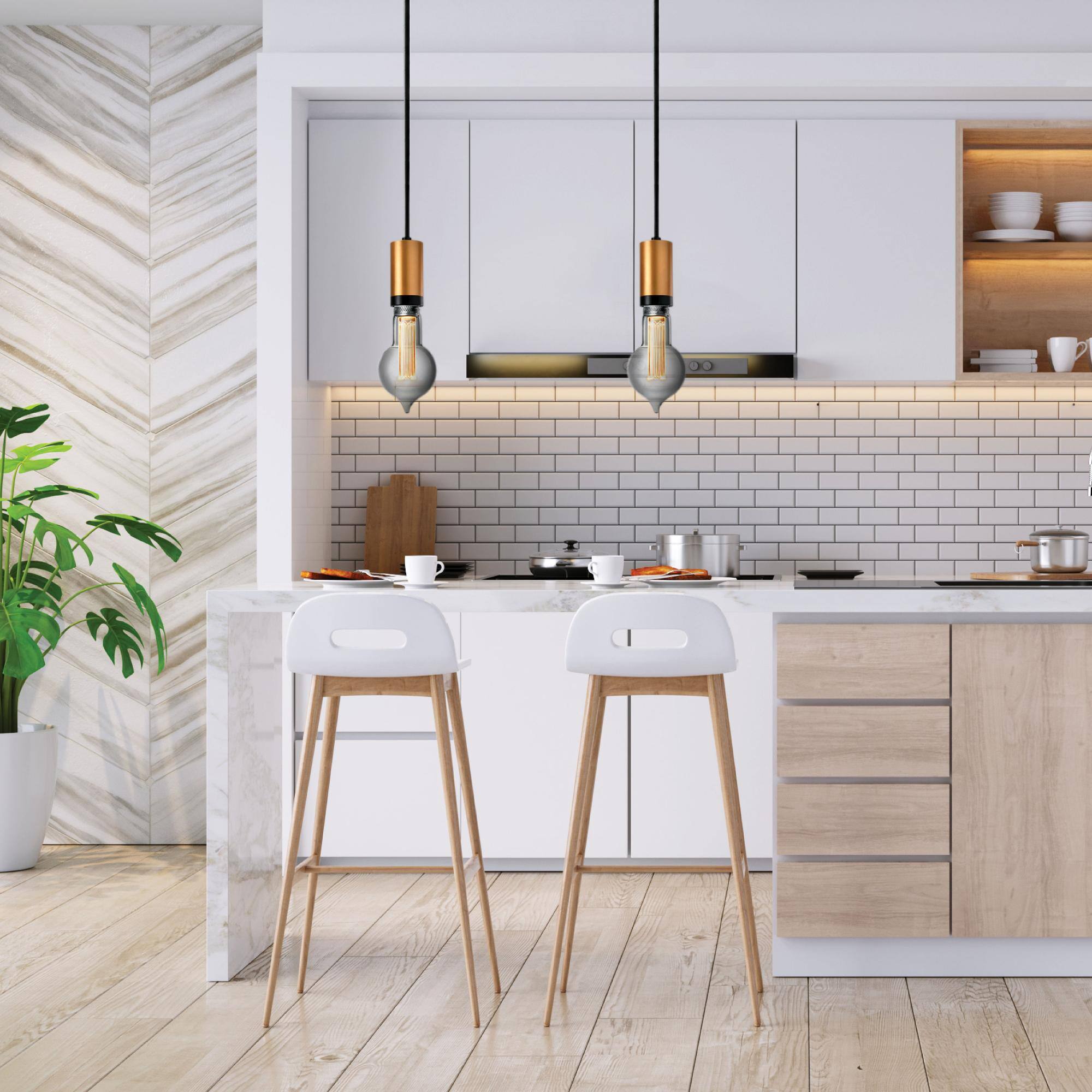 Alt View 8. Next Glow - Drop Style LED Light Bulb 3.5-watts, 2,200K Dimmable Medium Screw (E26) Base - Smokey - Smokey.