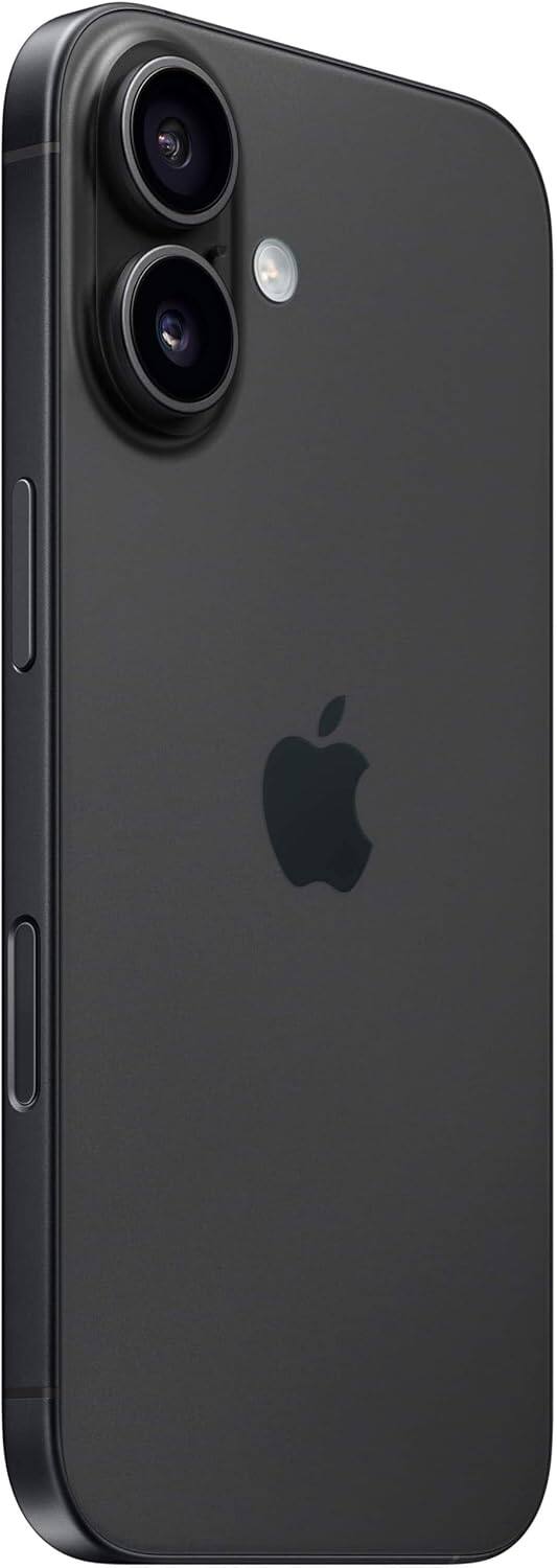 Left. Apple - iPhone 16 A3081 (Fully Unlocked) 128GB - Black.
