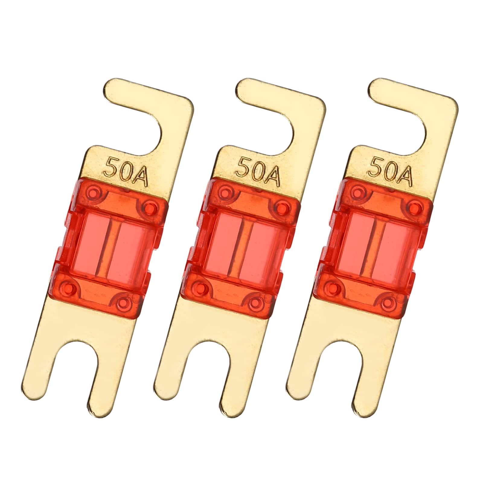Unique Bargains - 3pcs 50A 125V Mini ANL Fuse Replacement, Electrical Protection Blade Fuse for Automotive Marine Audio Video System - Red price history on PriceWatchPro