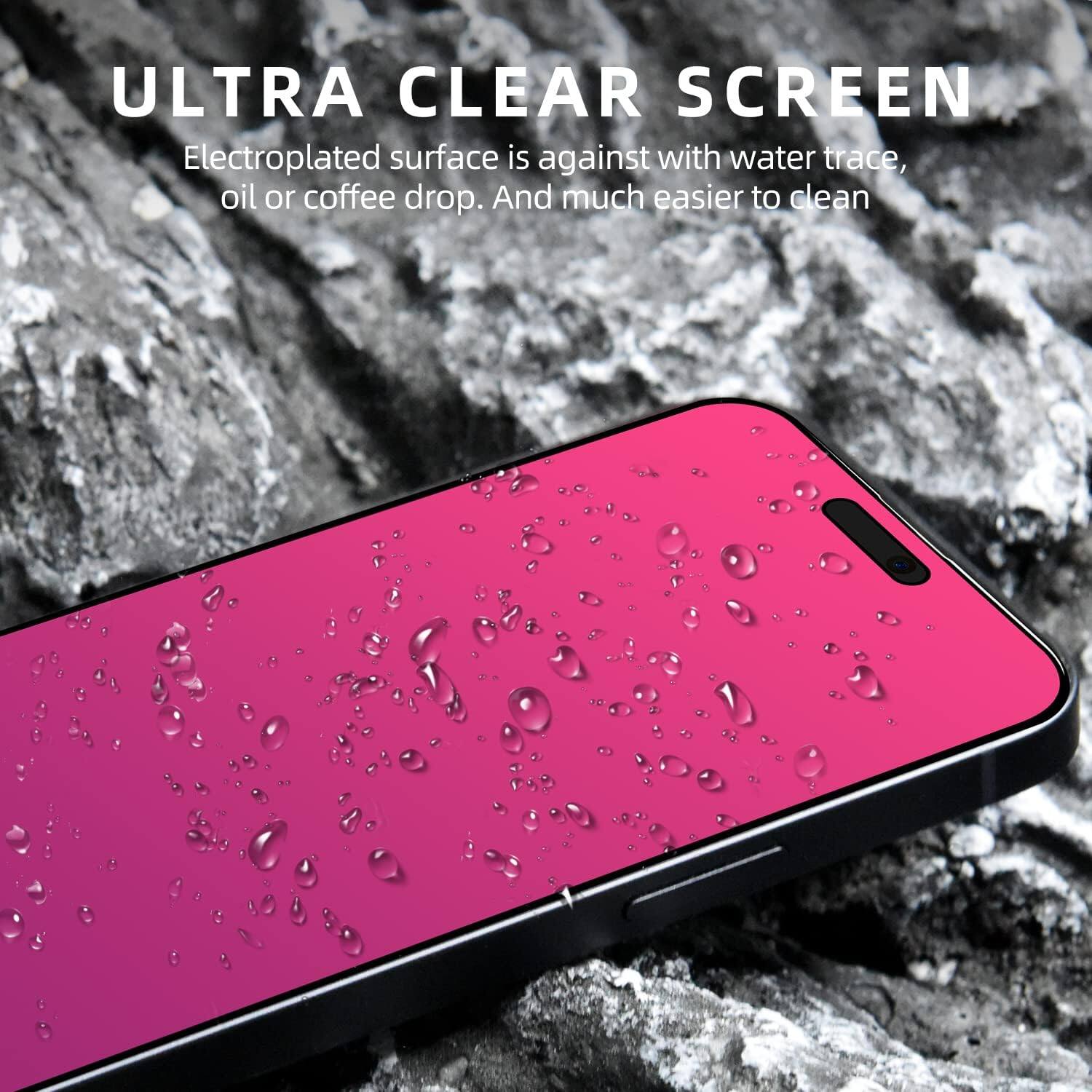 ULTRA CLEAR SCREEN

Electroplated surface is against water trace, oil or coffee drop. And much easier to clean