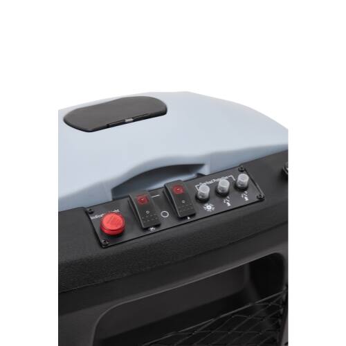Back. Dapper Supply - Commercial Corded Wide Area Vacuum Cleaner 26 Path 9 Gallon Tank Cleans 10000 Sq Ft Hr 110V Ideal - Grey.