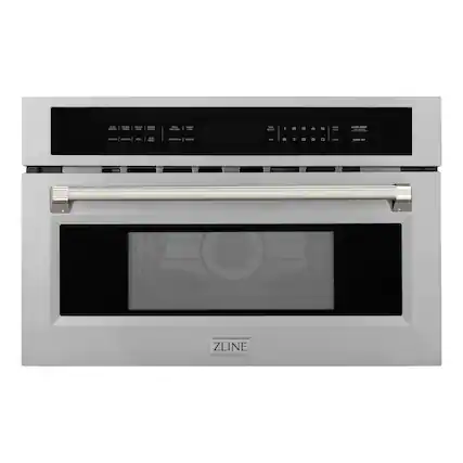 Sure, here is the corrected and grouped text from the image:
**Top Control Panel:**
- Bake
- Broil
- Roast
- Steam
- Proof
- Warm
- Toast
- Keep Warm
- Clean
- Cancel
- Start
- Stop
- Timer
- Clock
- Oven Light
**Bottom Section:**
- ZLINE