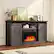 Alt View 5. U-HOMY - 63" Farmhouse Fireplace TV Stand with Sliding Barn Doors, Adjustable Shelves and Electric Heater for TVs up to 65" - Teak.