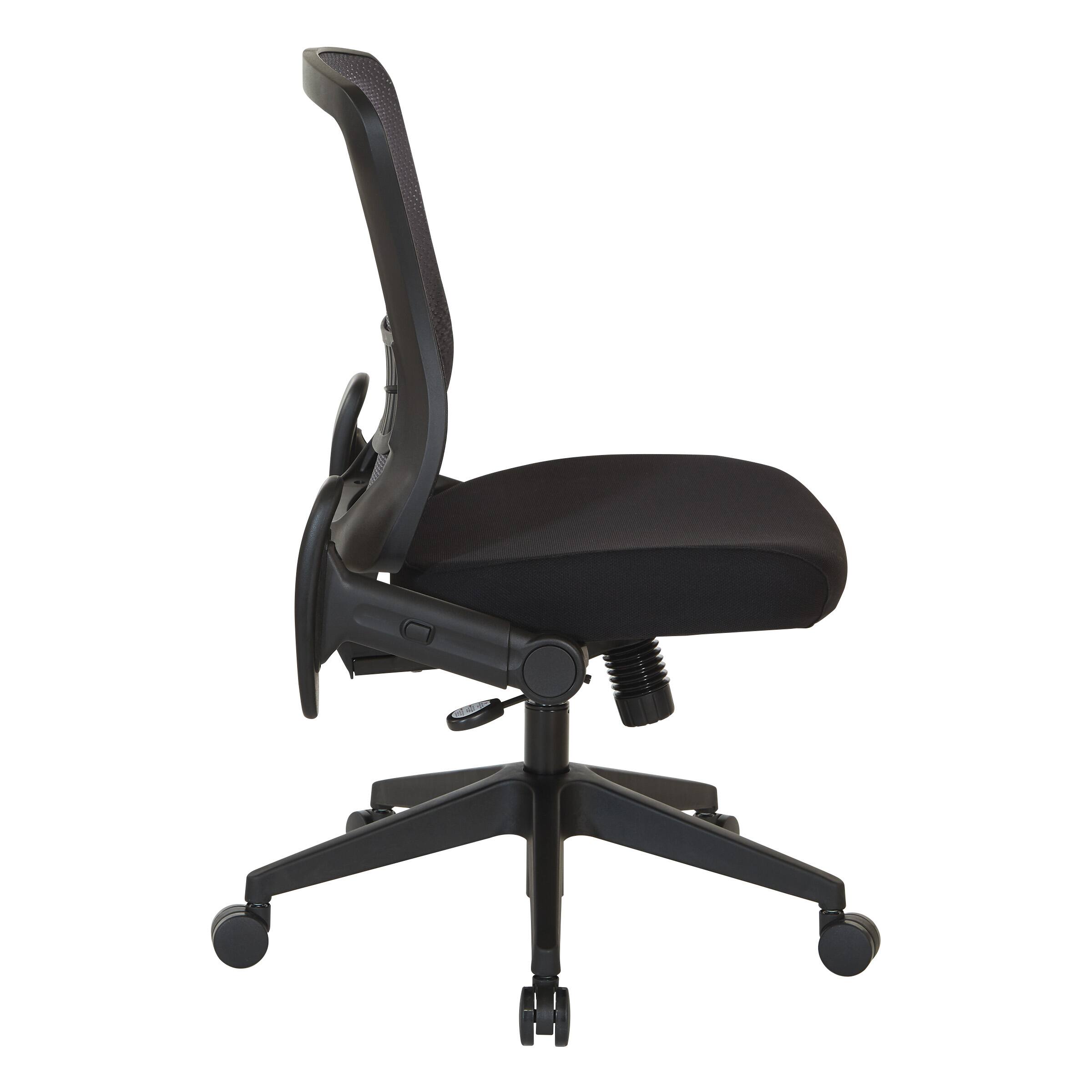 Alt View 2. Office Star Products - Dark Air Grid Back Managers Chair - Black.