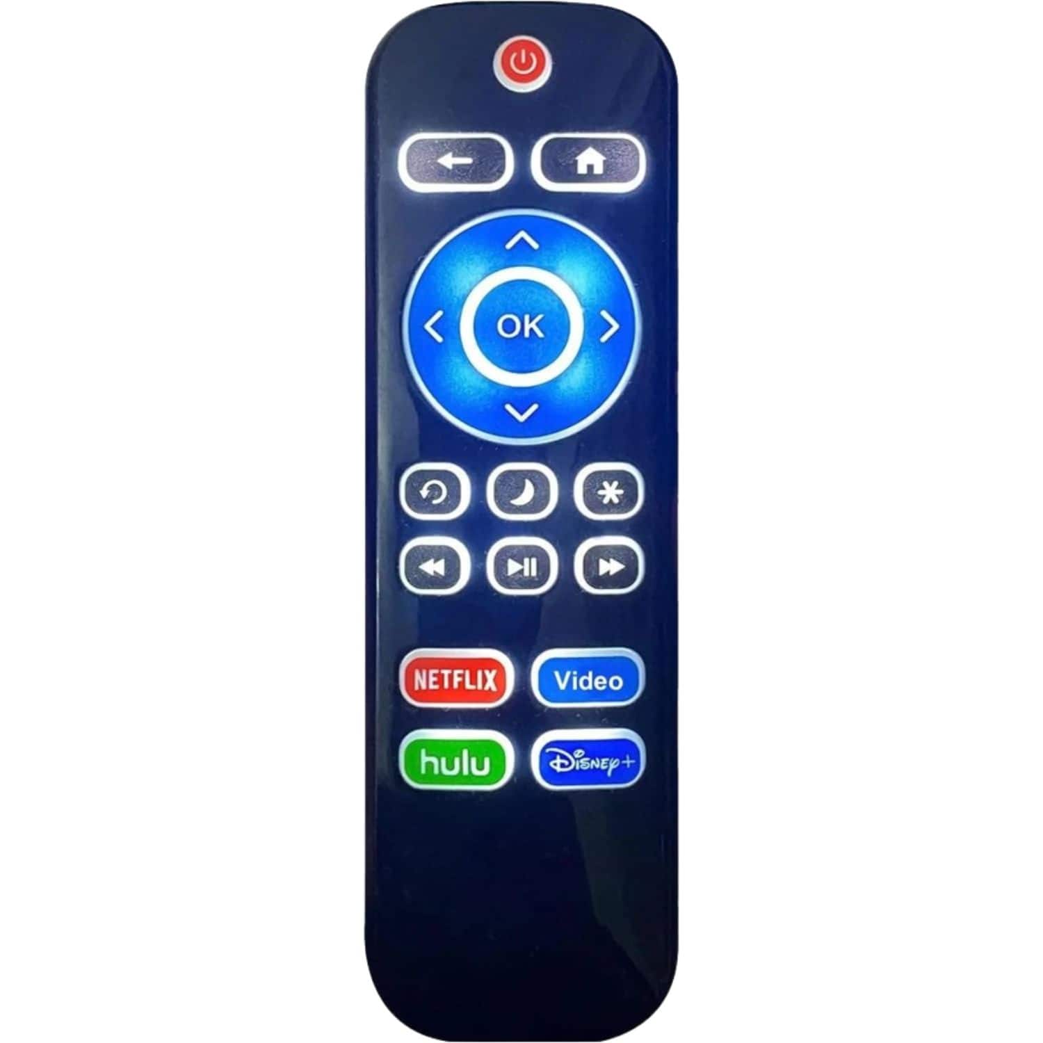 Home Collection - 1× Backlit Remote for Roku TV TCL Hisense Philips Onn Element Sharp Westinghouse – Universal Control