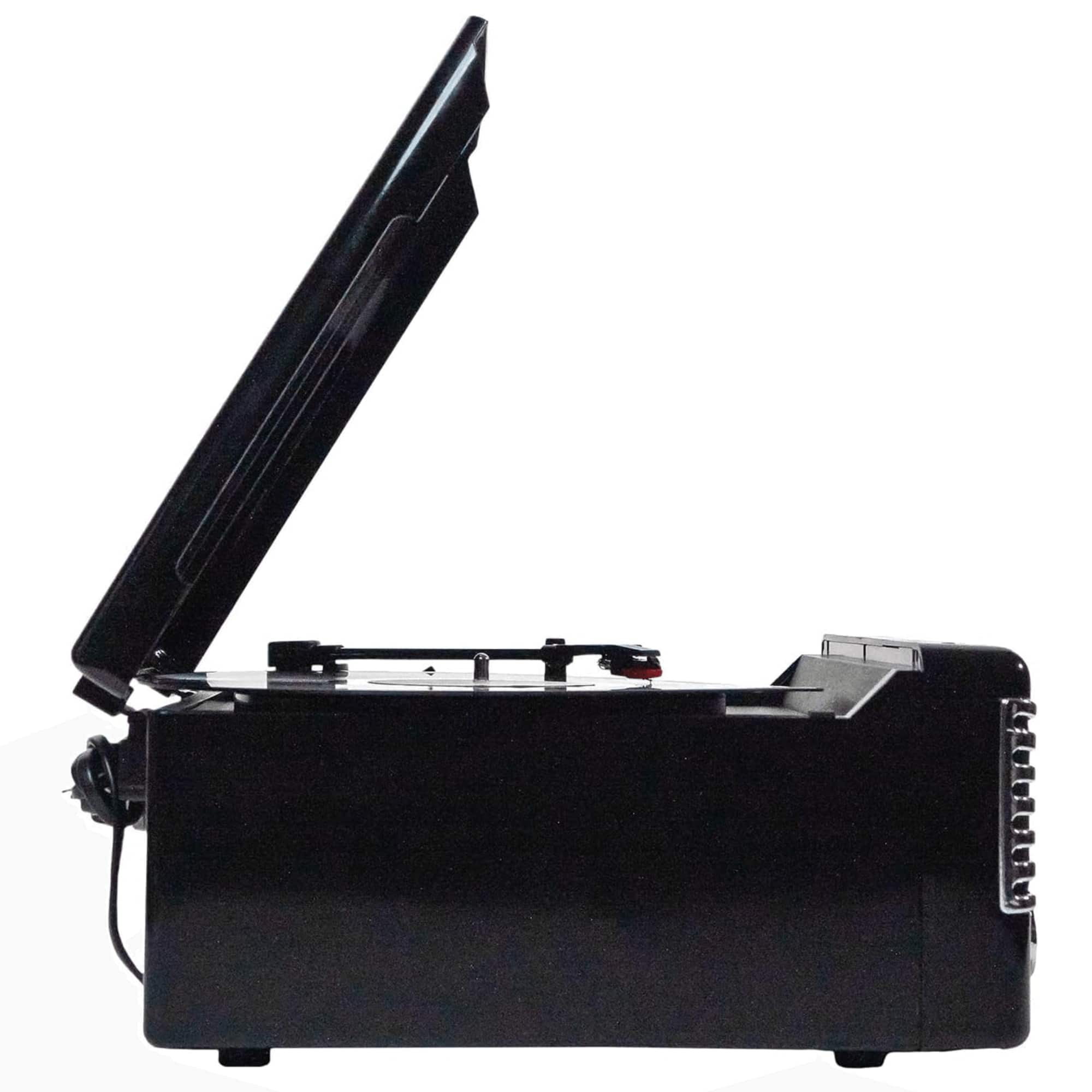 Alt View 1. Victor Audio - Diner 7-in-1 Turntable Music Center with CD & MP3 Player and Bluetooth Function - Black.