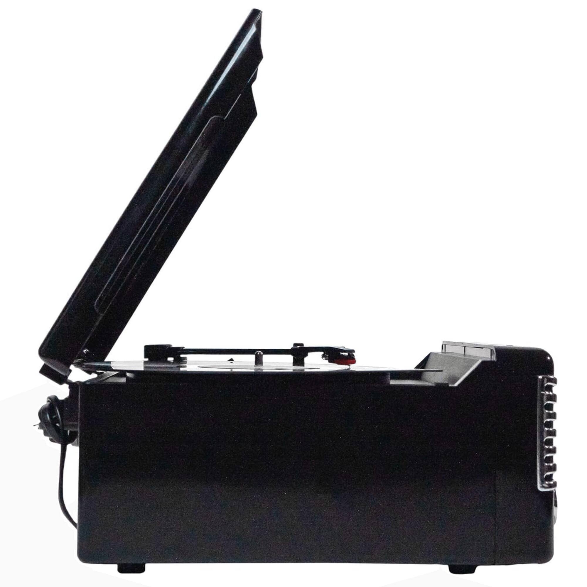 Alt View 1. Victor Audio - Diner 7-in-1 Turntable Music Center with CD & MP3 Player and Bluetooth Function - Black.