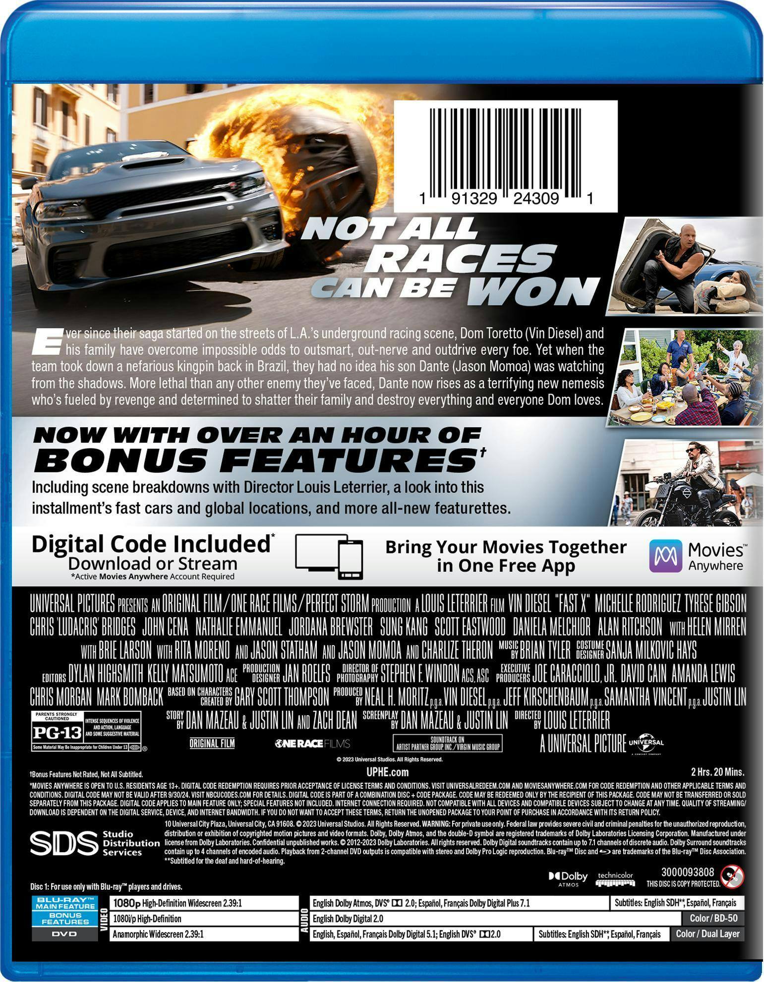 Back. Fast X (with DVD) [Blu-ray].