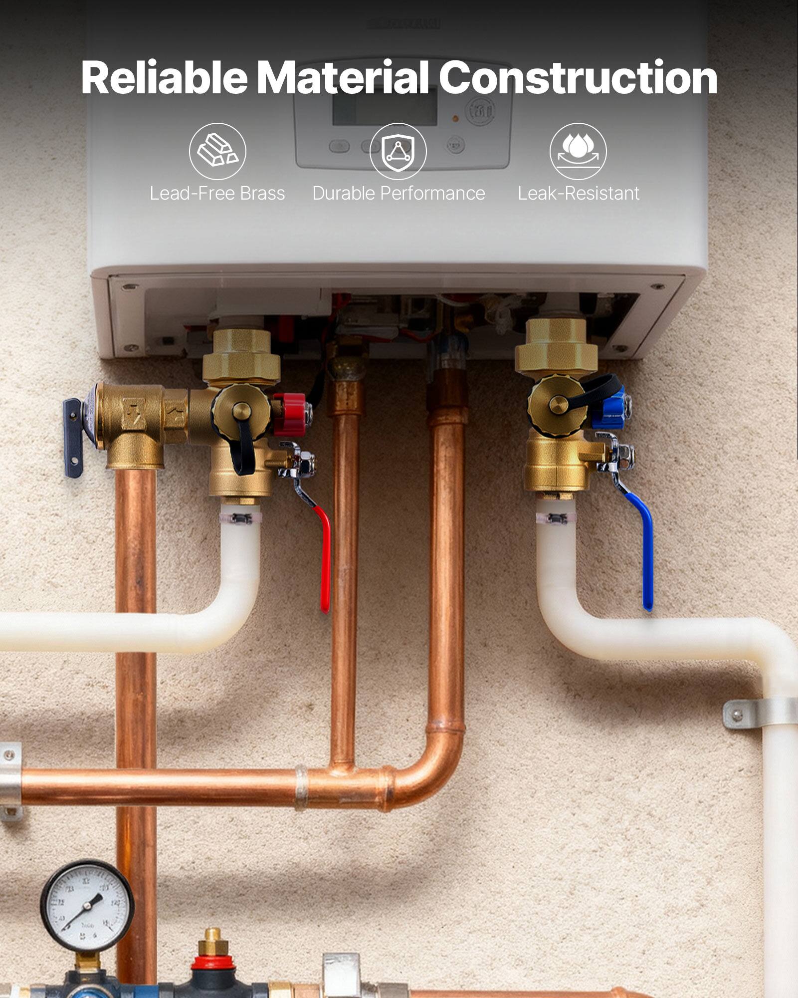 Reliable Material Construction  
Lead-Free Brass  
Durable Performance  
Leak-Resistant