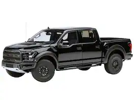 2019 Ford F-150 Raptor Pickup Truck Agate Black 1/18 Model Car by Autoart
