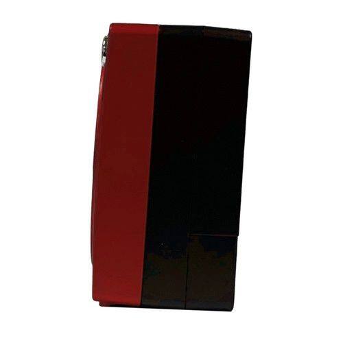 Back. Seiko - Seiko 2.6" Fuji II Bedside Alarm Clock - Red - Red.