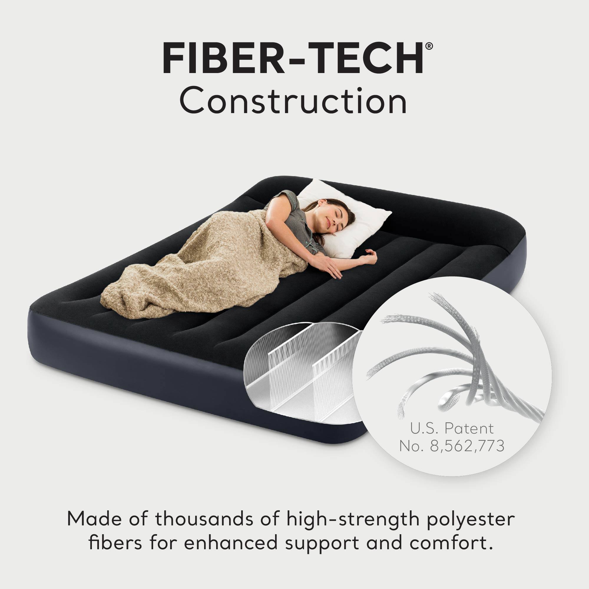 FIBER-TECH® Construction

Made of thousands of high-strength polyester fibers for enhanced support and comfort.

U.S. Patent No. 8,562,773