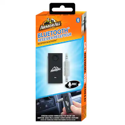 1 ARMORALL BLUETOOTH RECEIVER/RECEPTOR ARMORALL MIC MIC SETUP TUN SORTL - 15h
2 GET BEHIND THE SHIELD STREAM AUDIO WIRELESSLY IN YOUR CAR DIFFUSE SANS FILS L'AUDIO DANS VOTRE VOITURE FLUJO DE AUDIO DE FORMA INALAMBRICA EN SU COCHE