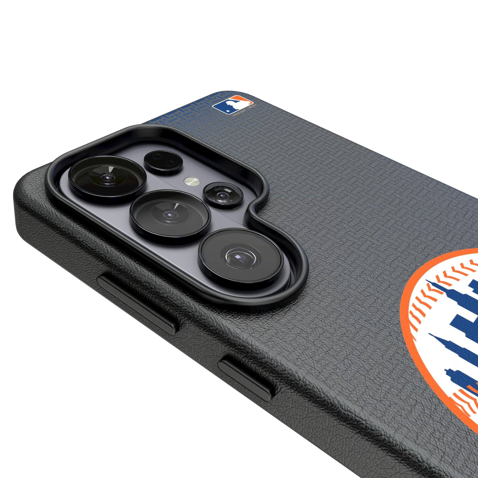 Alt View 2. Keyscaper - Linen Galaxy Magnetic Bump Case - S26 - Black.