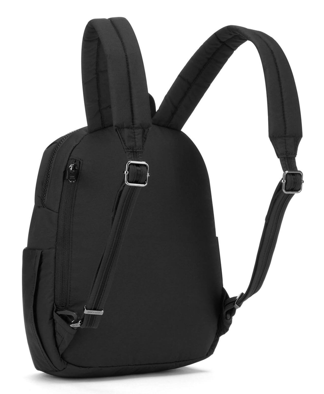 Left. Pacsafe - CX Backpack Petite, Black - Black.