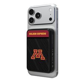 Keyscaper - Minnesota Golden Gophers 5000mAh Wireless Magnetic Power Bank - Black